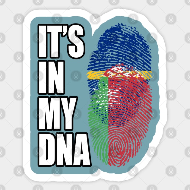 Belarusian And Nauruan Mix DNA Flag Heritage Sticker by Just Rep It!!